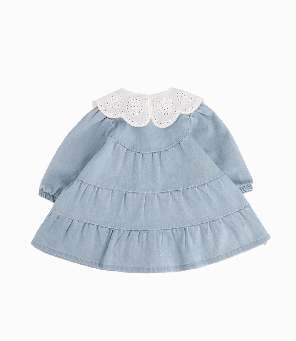 Vestido Recién Nacida Con Vuelos