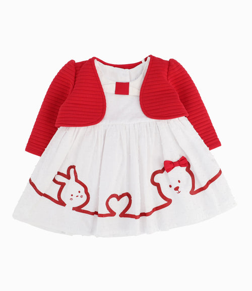Vestido Recién Nacida Con Bolero