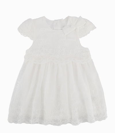 Vestido Recién Nacida Con Flores 0 meses / Blanco