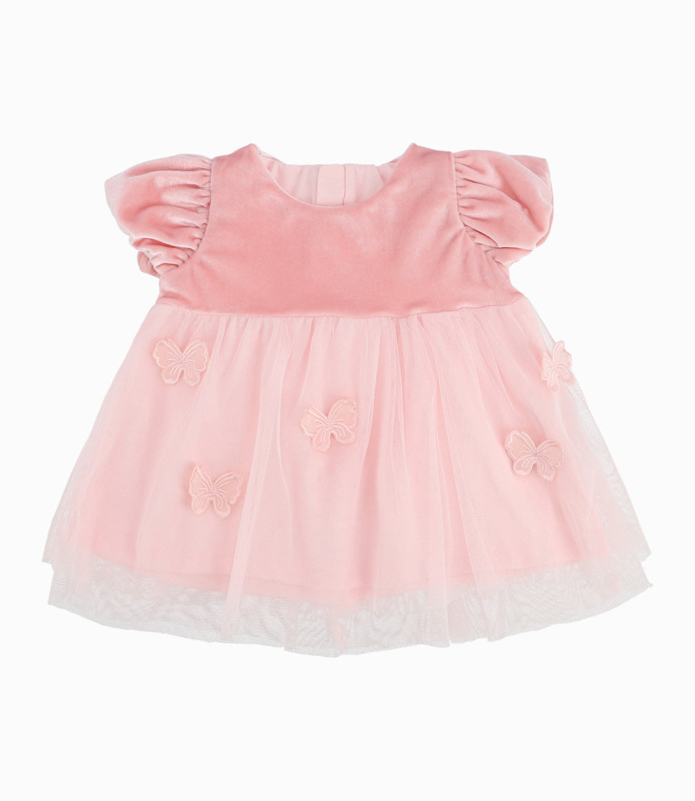 Vestido Recién Nacida Con Mariposas
