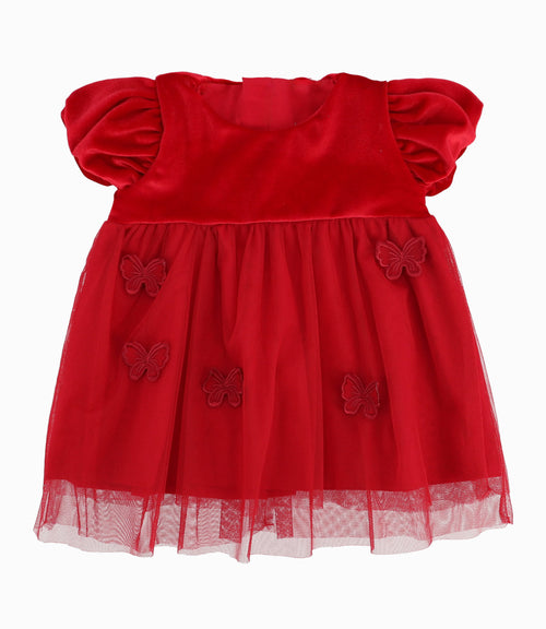 Vestido Recién Nacida Con Mariposas