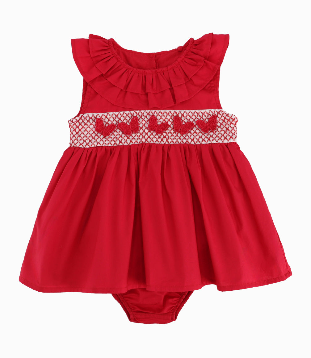 Vestido Recién Nacida Con Vuelos