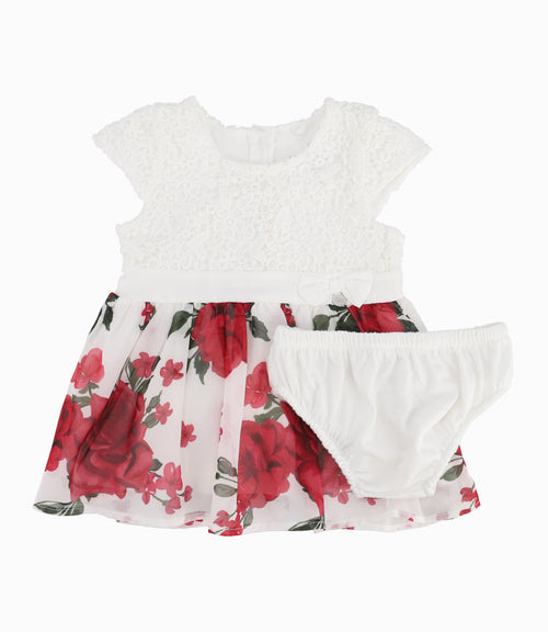 Vestido Recién Nacida Con Flores