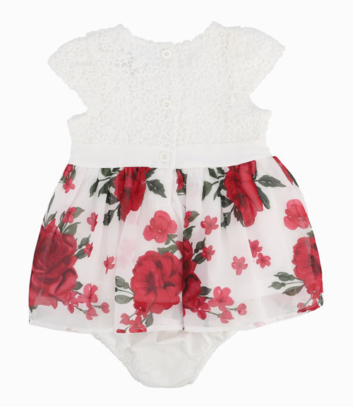 Vestido Recién Nacida Con Flores