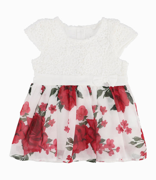 Vestido Recién Nacida Con Flores