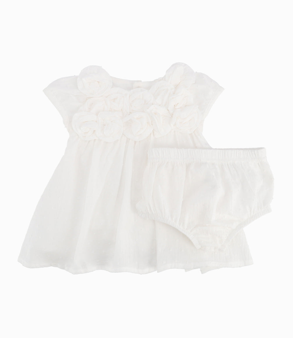 Vestido Recién Nacida Con Flores