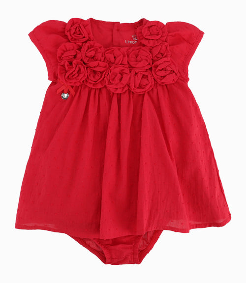 Vestido Recién Nacida Con Flores