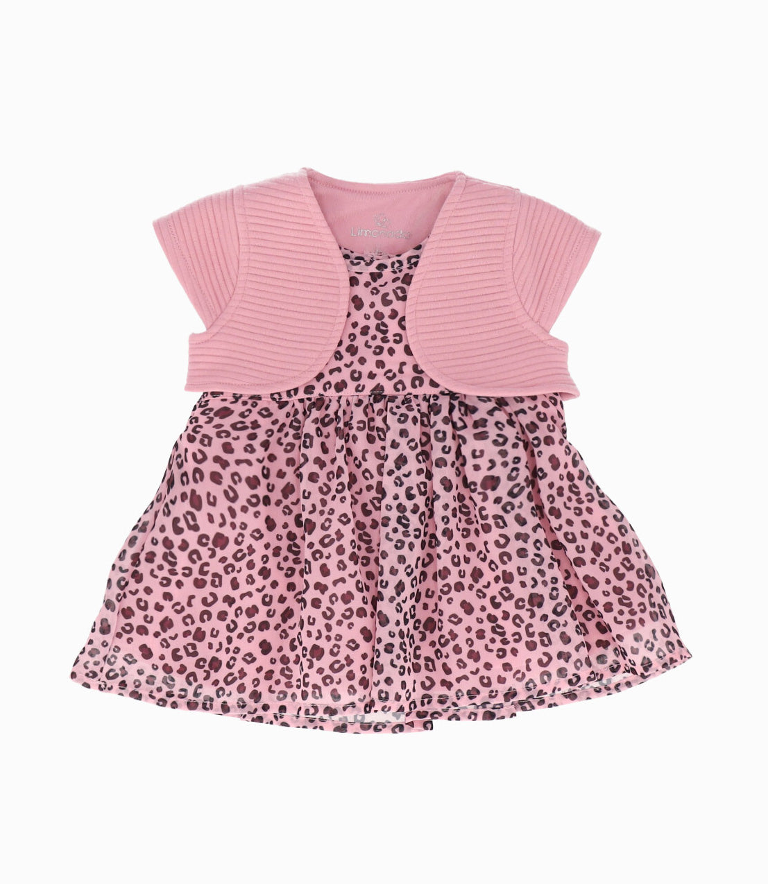 Vestido recién nacida con bolero acolchado 0 meses / Palo Rosa