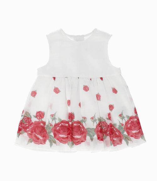 Vestido Recién nacida con flores 0 meses / Rojo