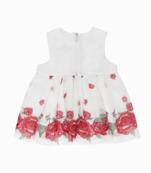 Vestido Recién nacida con flores 0 meses / Rojo