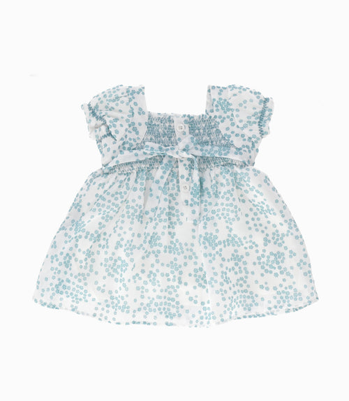 Vestido recién nacida floreado 0 meses / Menta