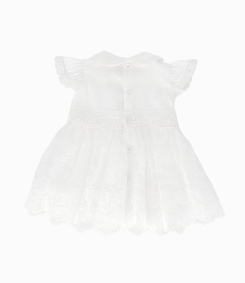 Vestido recién nacida de tul 0 meses / Blanco