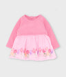 Vestido recién nacida con flores