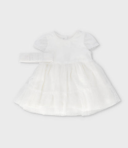 Vestido recién nacida con puntos