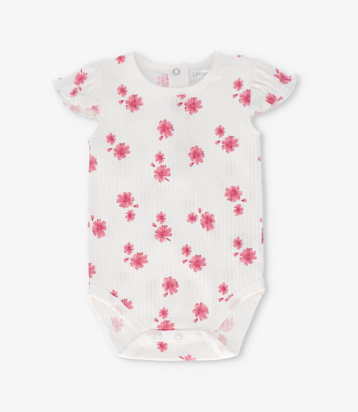 Vestido recién nacida con body floreado 0 meses / Rosado