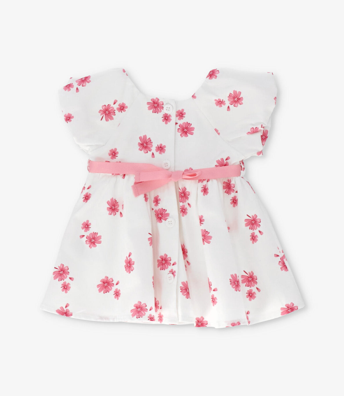 Vestido recién nacida floreado 0 meses / Rosado