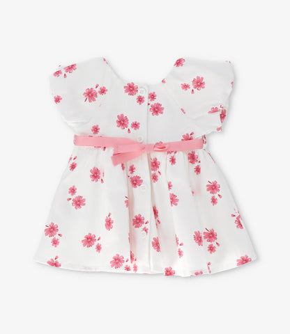Vestido recién nacida floreado