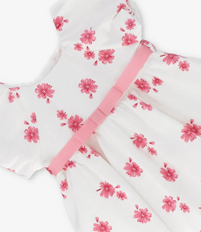 Vestido recién nacida floreado 0 meses / Rosado