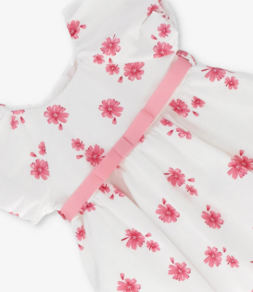 Vestido recién nacida floreado 0 meses / Rosado