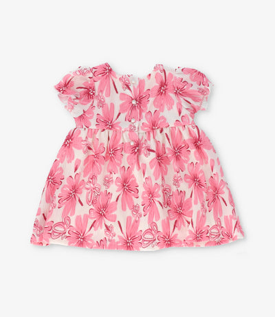 Vestido recién nacida floreado 0 meses / Rosado
