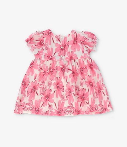 Vestido recién nacida floreado