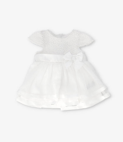 Vestido recién nacida con lazo