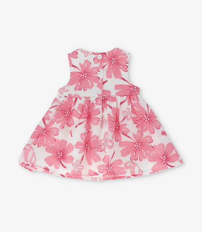 Vestido recién nacida floreado