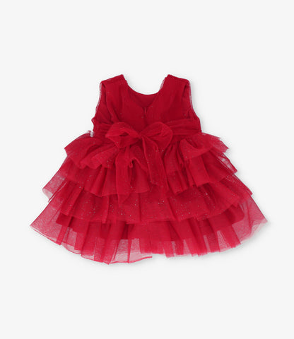 Vestido recién nacida en capas