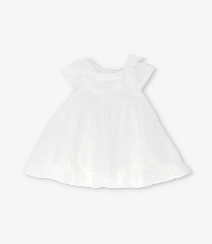 Vestido recién nacida con vuelos