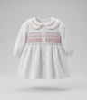 Vestido recién nacida con vuelos