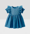 Vestido recién nacida de denim