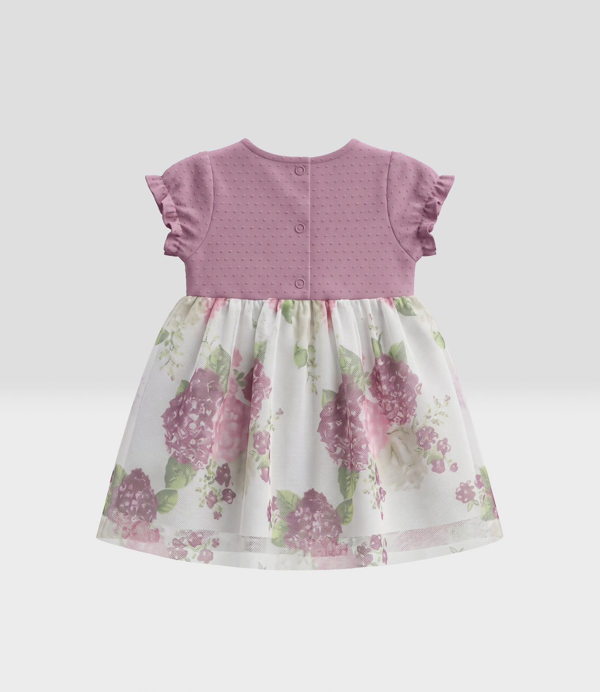 Vestido recién nacida de tull 0 meses / Rosado