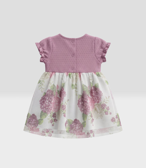 Vestido recién nacida de tull 0 meses / Rosado