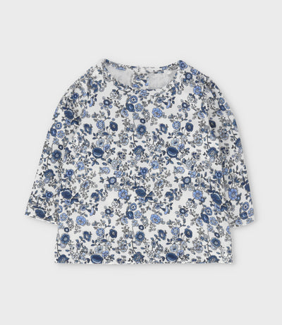 Jardinera recién nacida con ciervos 0 meses / Celeste