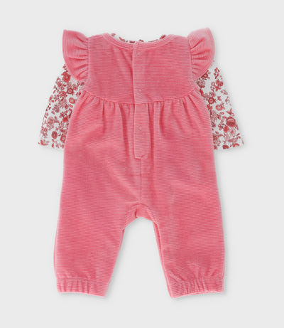 Jardinera recién nacida con ciervos 0 meses / Coral