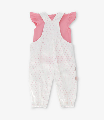 Jardinera recién nacida con corazones y koala