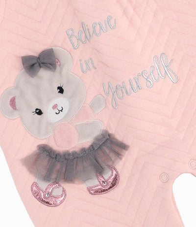 Jardinera Recién Nacida Con Oso