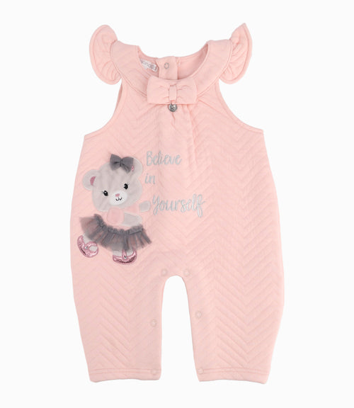 Jardinera Recién Nacida Con Oso