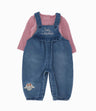 Jardinera recién nacida denim