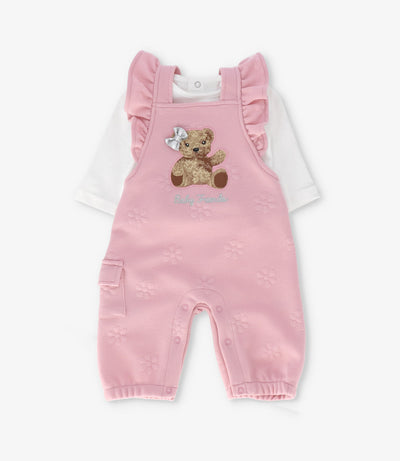 Jardinera recién nacida acolchada con oso