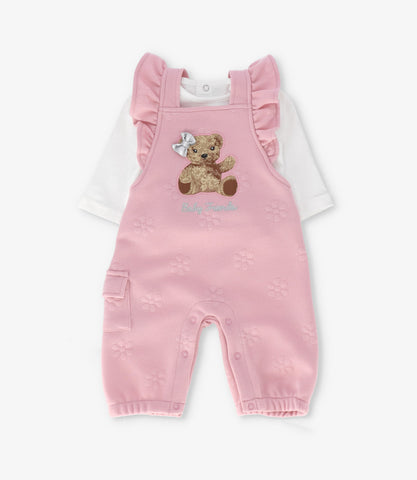 Jardinera recién nacida acolchada con oso