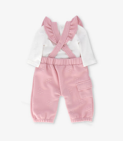 Jardinera recién nacida acolchada con oso