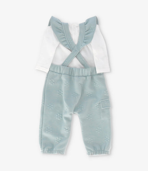 Jardinera recién nacida acolchada con oso