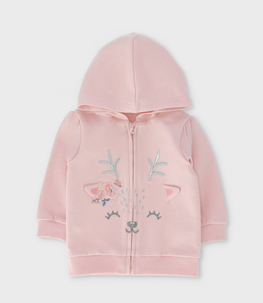 Buzo recién nacida con diseño de ciervo 0 meses / Rosado