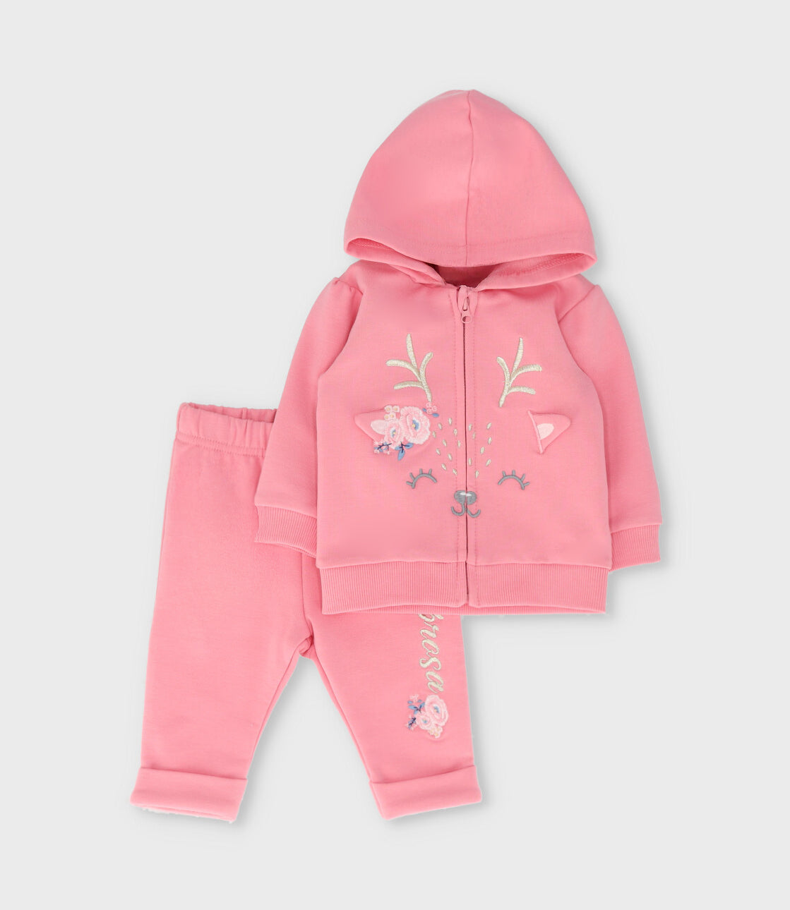 Buzo recién nacida con diseño de ciervo 0 meses / Coral