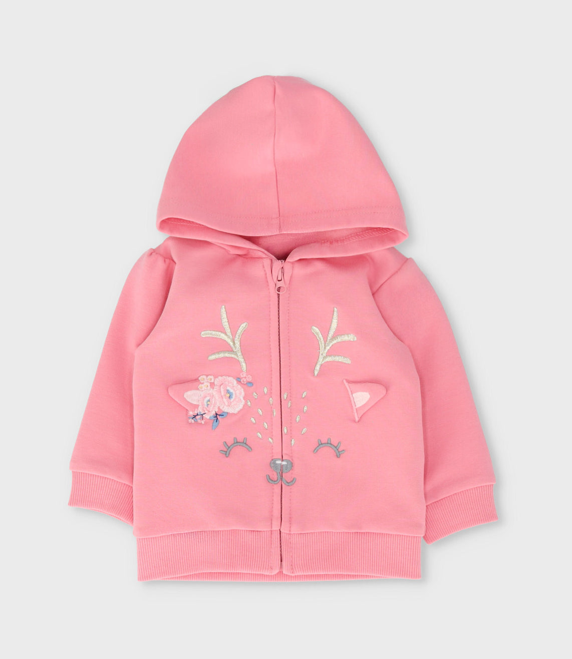 Buzo recién nacida con diseño de ciervo 0 meses / Coral