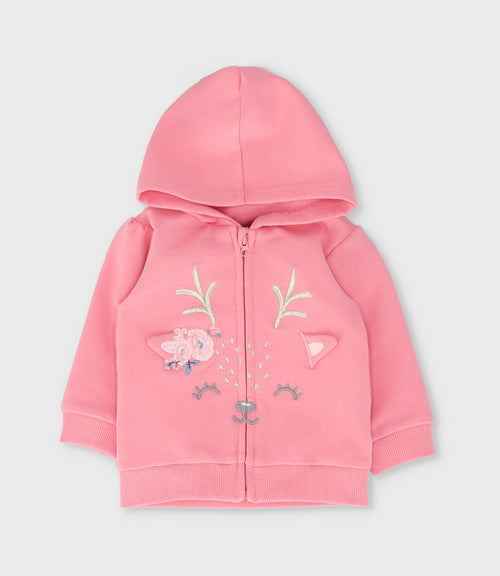 Buzo recién nacida con diseño de ciervo 0 meses / Coral