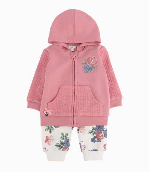 Conjunto Buzo Recién Nacida De Polerón y Pantalón