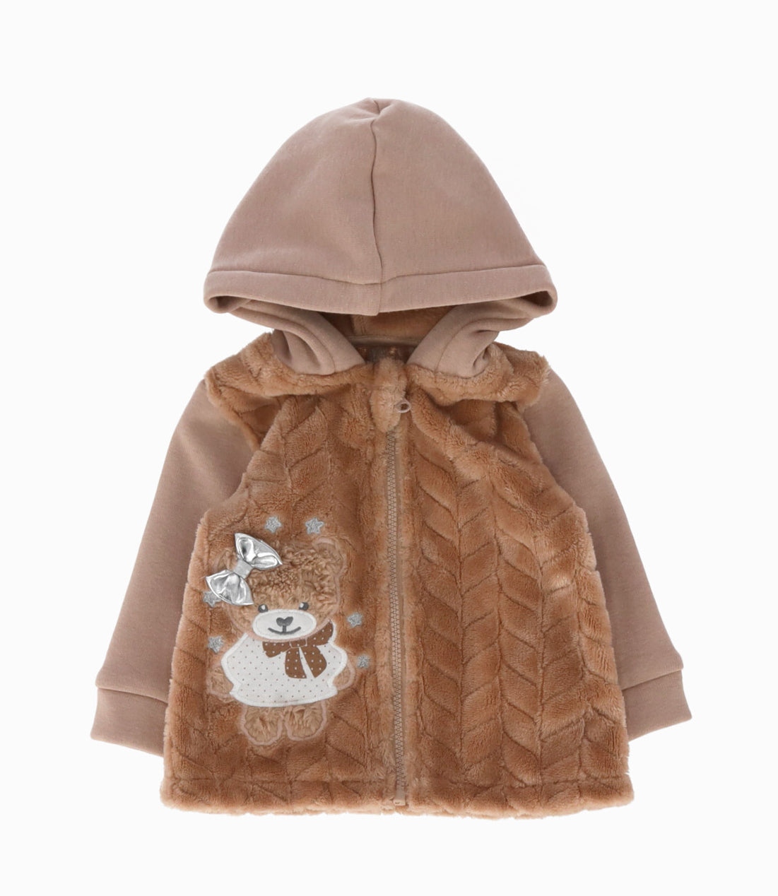 Buzo recién nacida con osito 0 meses / Beige