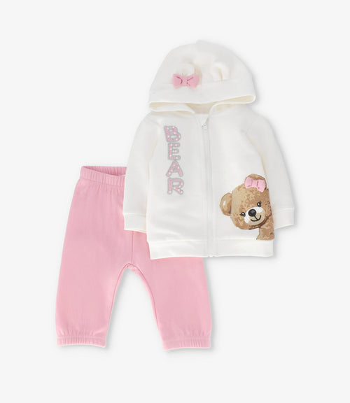 Buzo recién nacida con oso